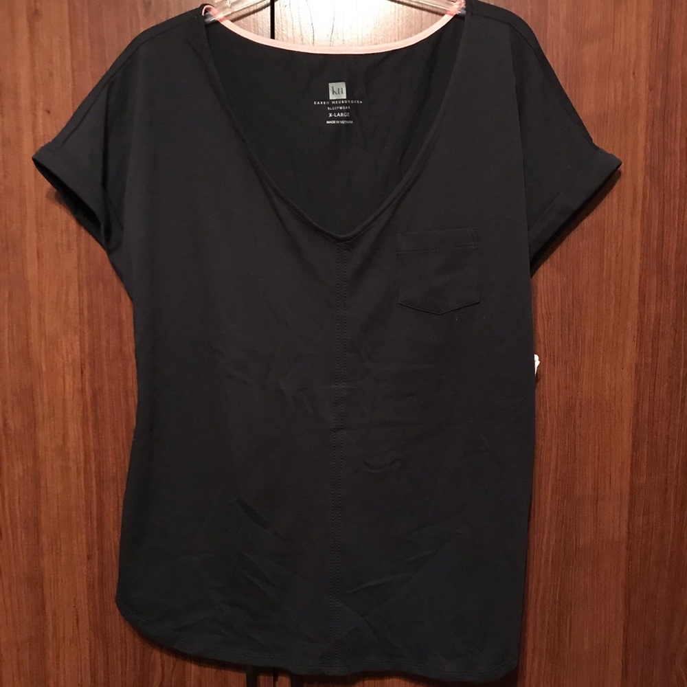 V-Neck Sleepwear Top, Sz XL, NWT